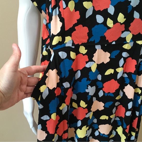 41 HAWTHORN Beatriz Maxi Dress Floral Black Side Slit Plus XXL Womens New - Picture 7 of 7